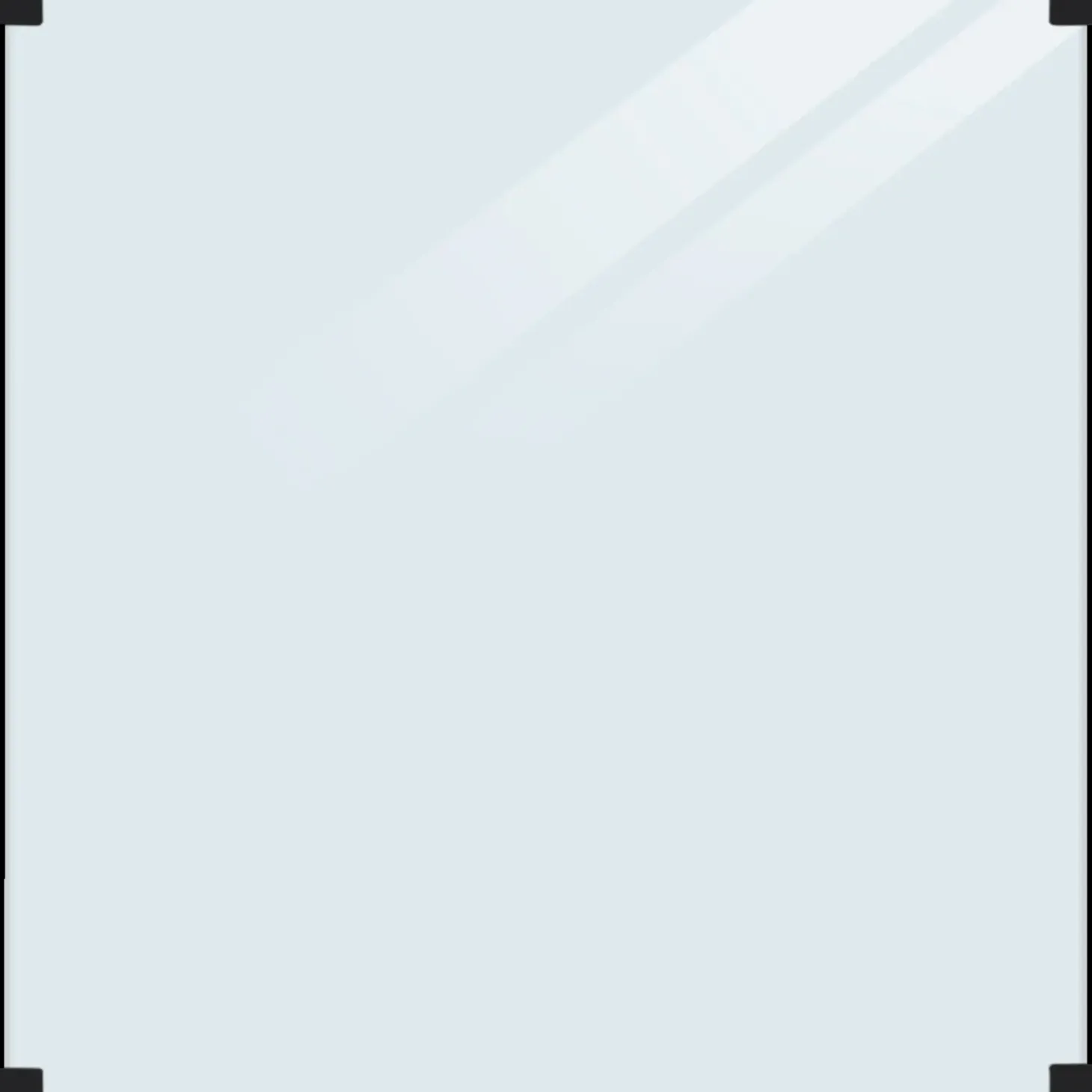 Plus glashegn t/rund stolpe 90x91 cm klart