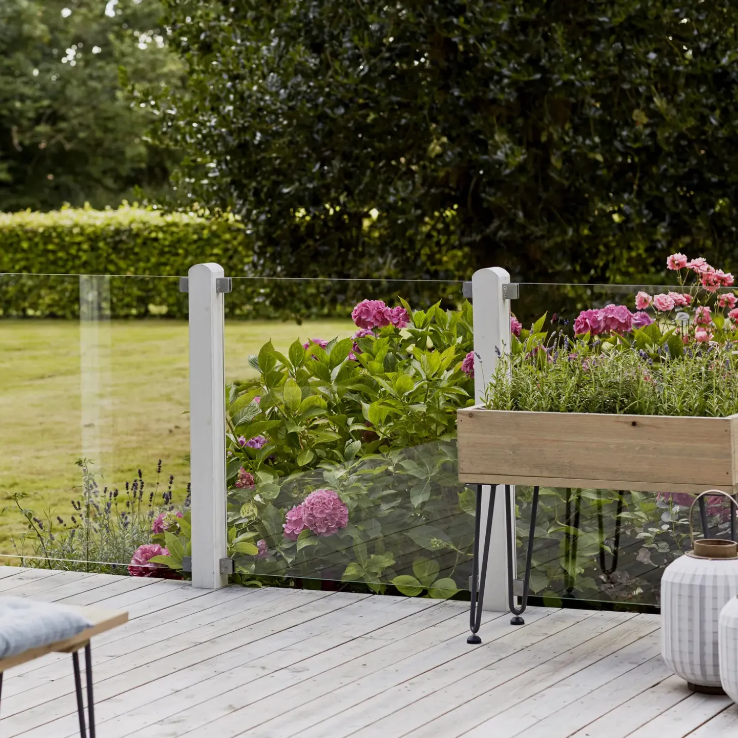 Plus glashegn 90x91 cm klart