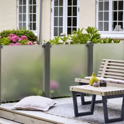 Plus glashegn 90x91 cm lamineret/frosted