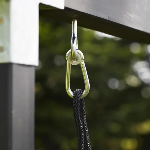 Plus gyngestativ Cubic med 2 gynger, sort