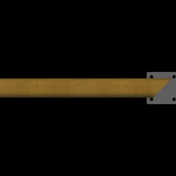 Plus håndliste t/gelænder smig højre 6x197cm olieret