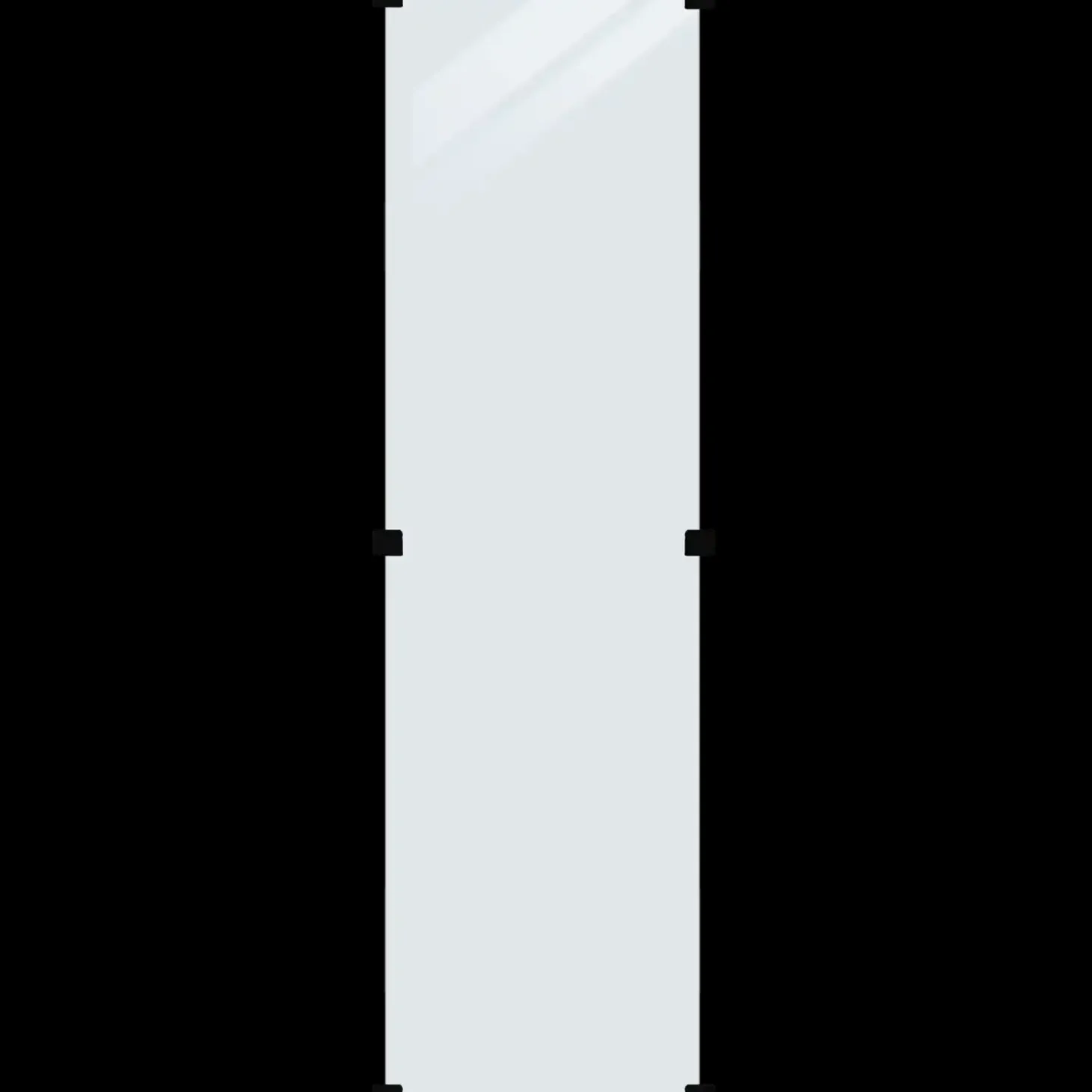 PLUS Hærdet Glashegn Klart 55,4×176 cm