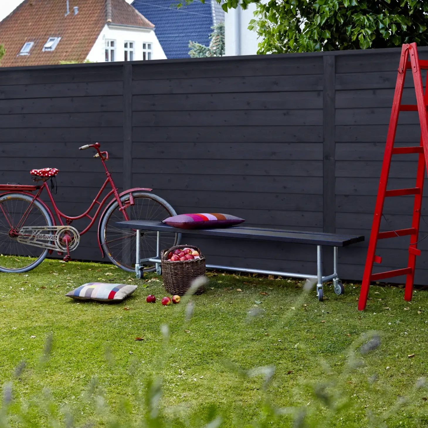 Plus Klink profilhegn 174x91 cm sort