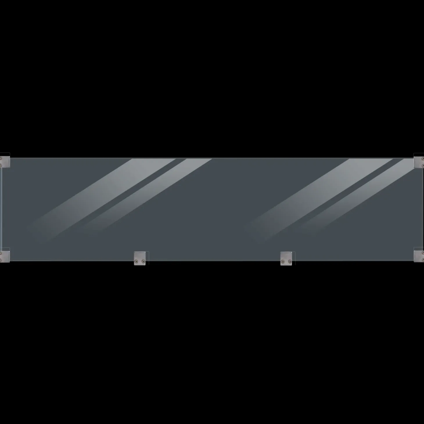 Plus Klink/Plank mellemtop/afslutning 174 cm sort