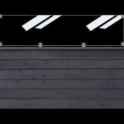 Plus krydsskåret profilstolpe hjørne m/2 spor 90x90 mm længde 268 cm trykimprægneret