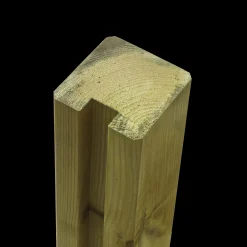 Plus krydsskåret profilstolpe m/1 spor 90x90 mm længde 268 cm trykimprægneret