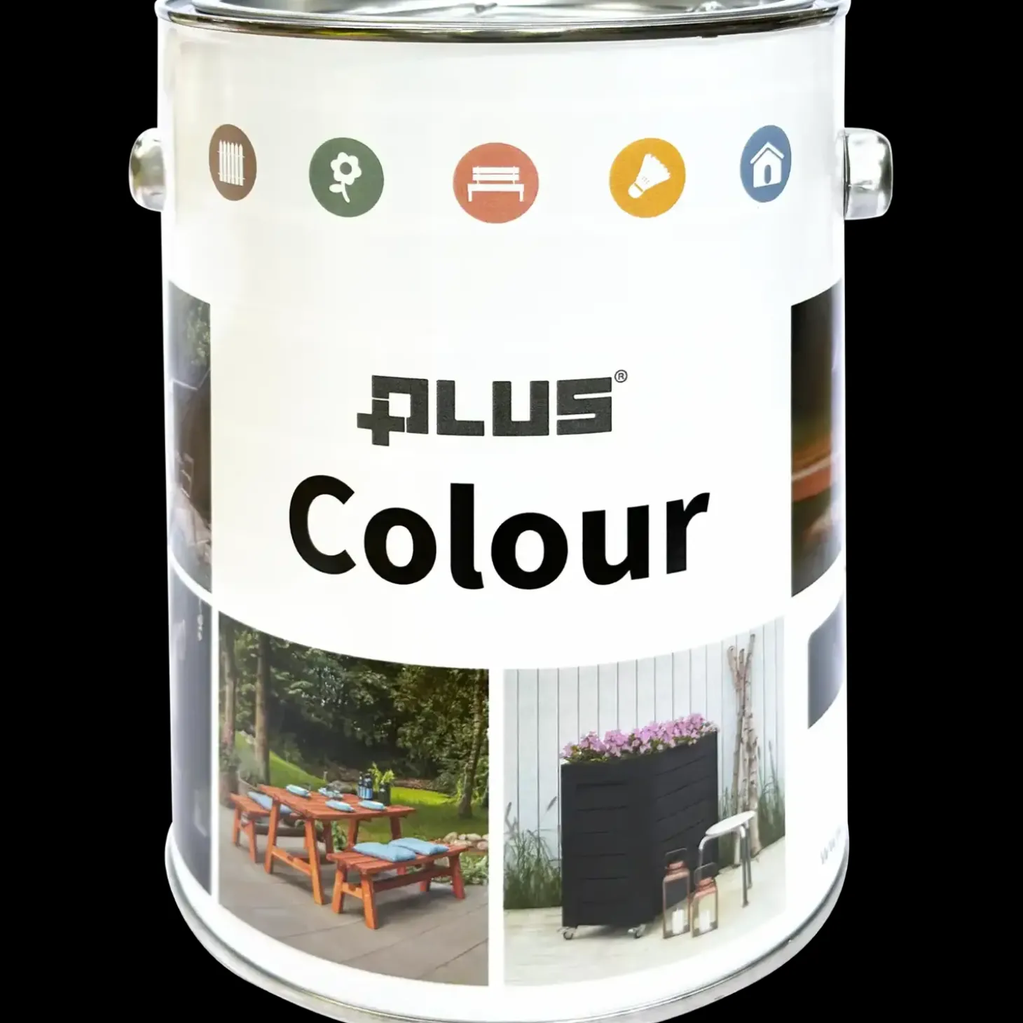 PLUS lasurfarve Hvid 2½ ltr.