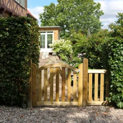 Plus Ligno enkeltlåge inkl. beslag højrehængt 100x88/85 cm trykimprægneret