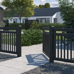 Plus Linea hegn 150x80 cm sort