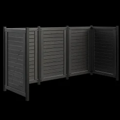 Plus Lund renovationsskjul 85x124x165 cm sort