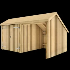 Plus Multi havehus 10,5 m² 2 moduler med dobbeltdør og åben front