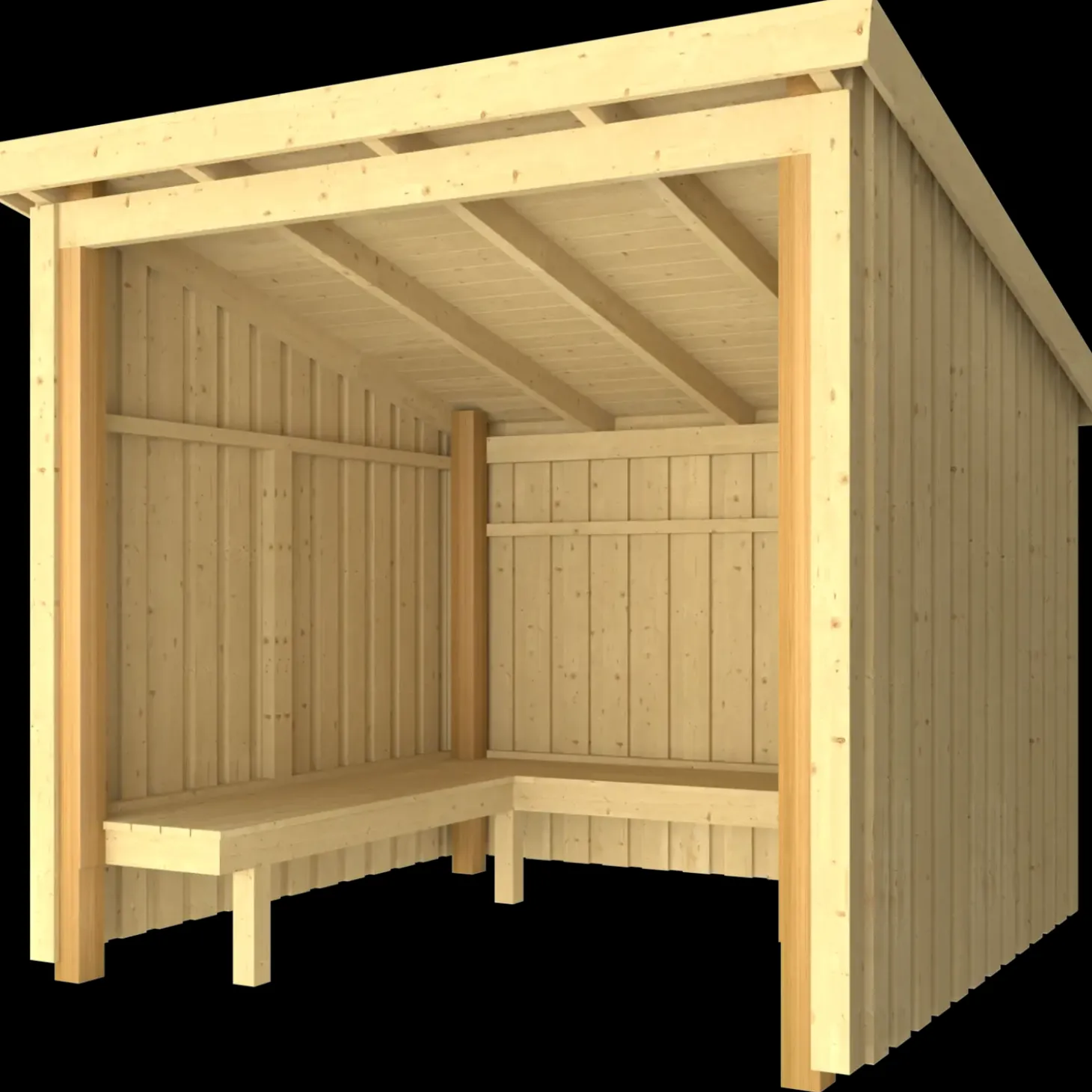 Plus Nordic bålhytte 5 m2 - Type 1A