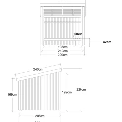 Plus Nordic bålhytte 5 m2 - Type 1A