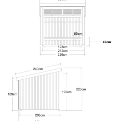 Plus Nordic bålhytte 5 m2 - Type 1A