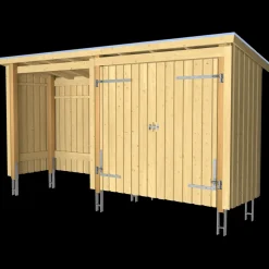 Plus Nordic Multi havehus 4,7 m² 2 moduler med dobbeltdør og åben front