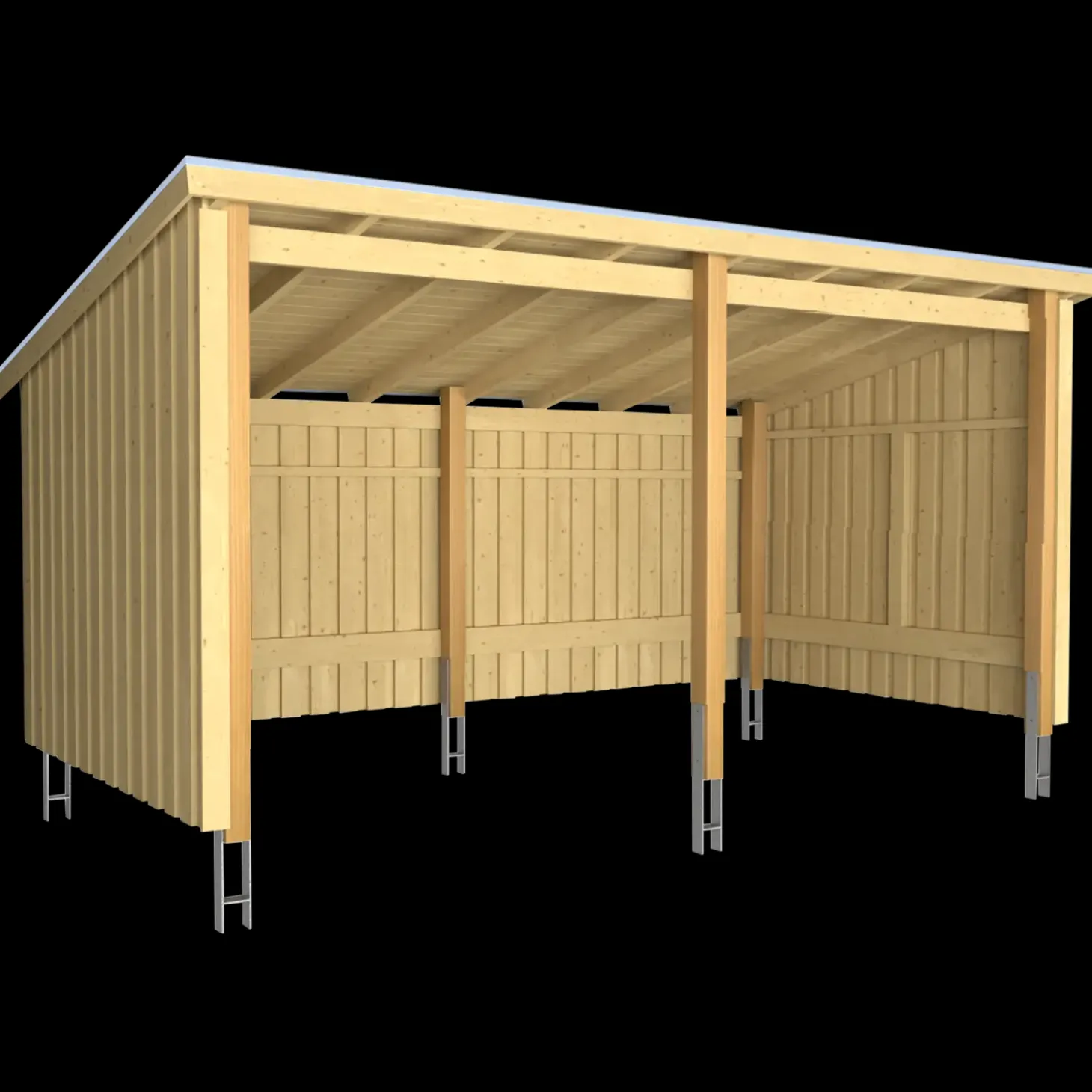 Plus Nordic Multi havehus 9,5 m² 2 moduler med åben front