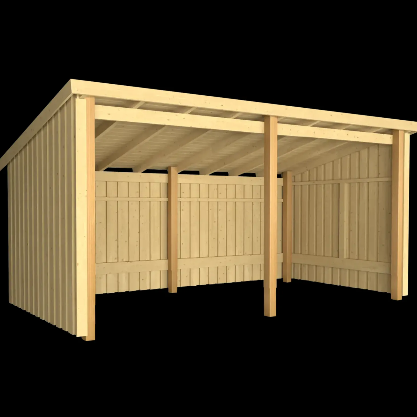 Plus Nordic Multi havehus 9,5 m² 2 moduler med åben front