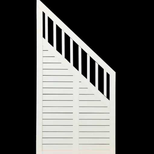 Plus Nostalgi skråelement 90x180/95 cm hvid