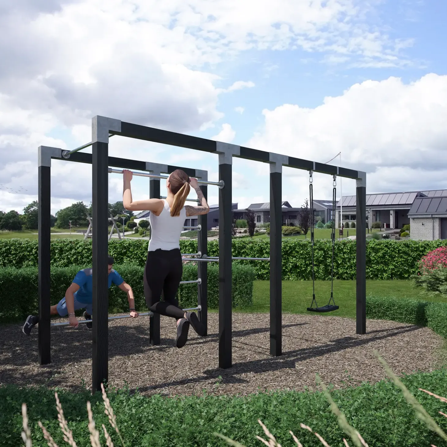 Plus Outdoor fitness model 3 sort