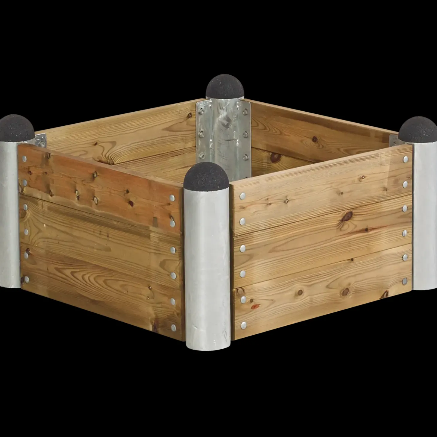 Plus PIPE højbed 140x80x36 cm lærketræ