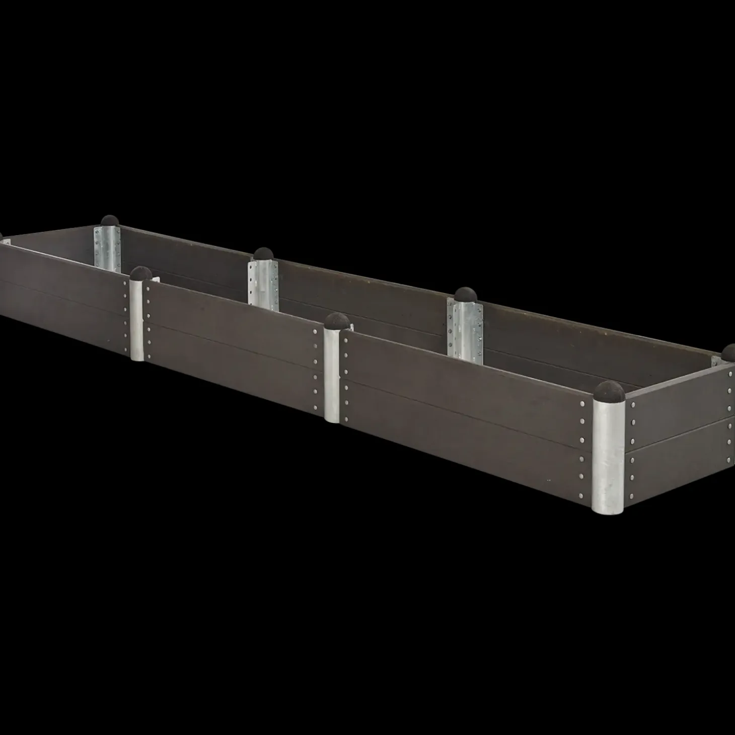 Plus PIPE højbed 78x78x36 cm sort