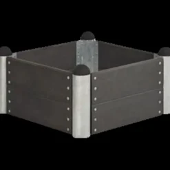 Plus PIPE højbed 78x78x36 cm sort