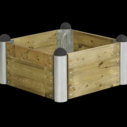 Plus PIPE højbed 78x78x36 cm sort