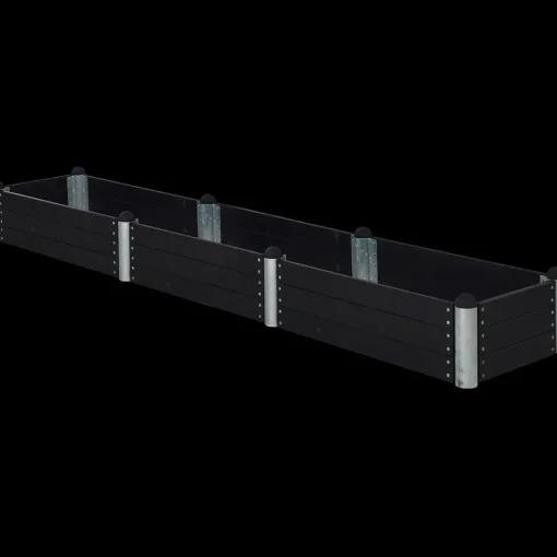 Plus PIPE højbed 80x80x36 cm sort