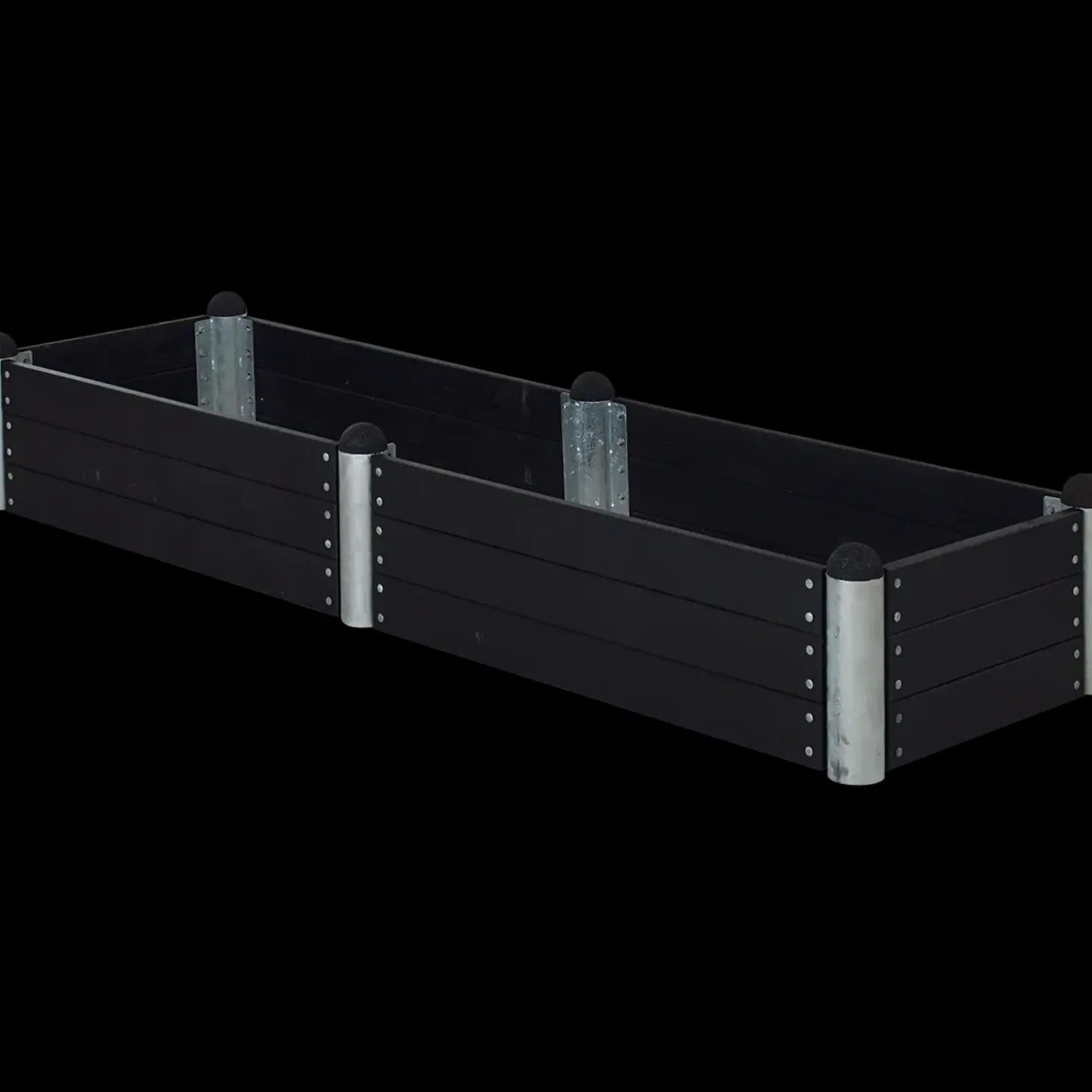 Plus PIPE højbed 80x80x36 cm sort