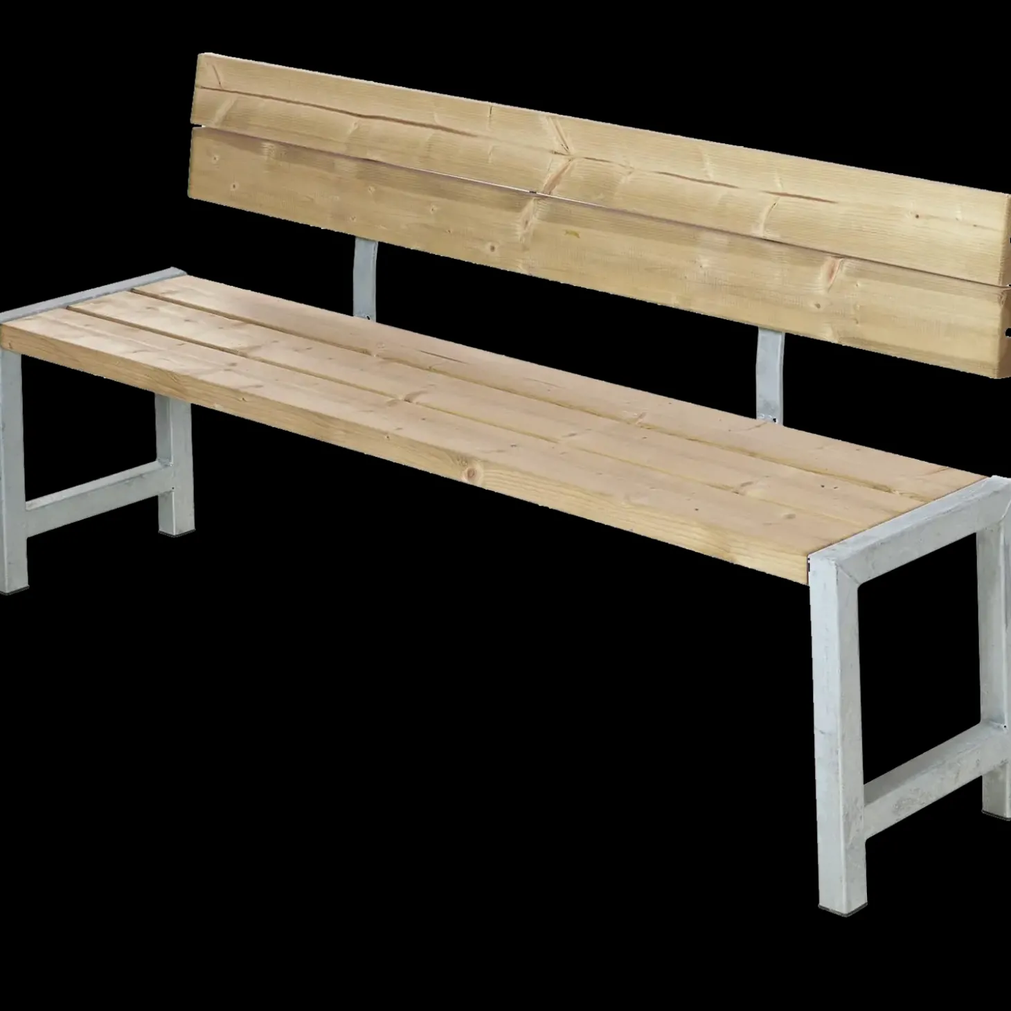 Plus Plankebænk m/ryglæn 176 cm ThermoWood®