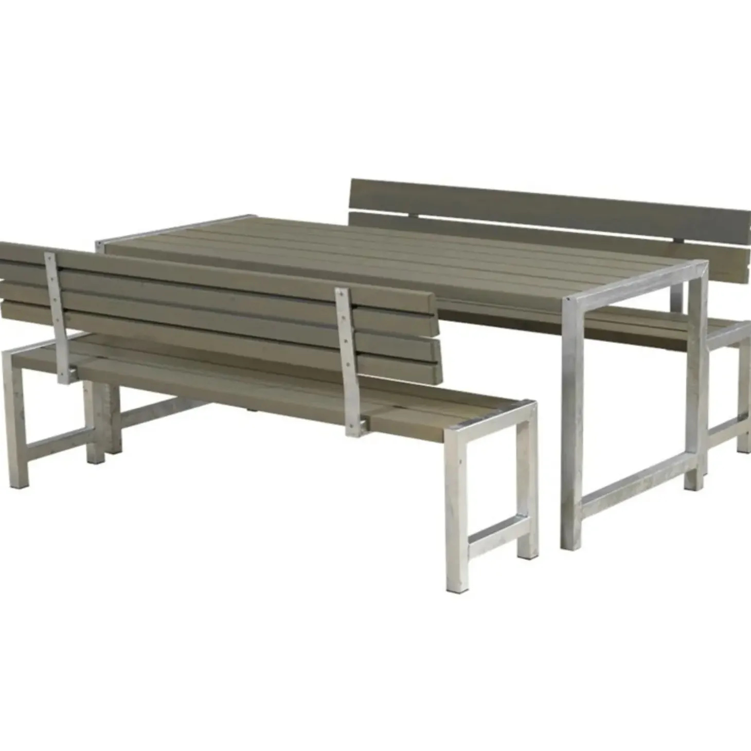 Plus Plankesæt med 2 ryglæn 186 cm trykimp