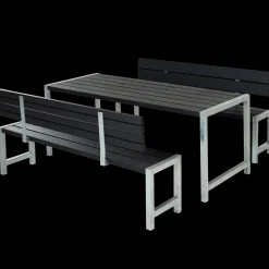 Plus Plankesæt med 2 ryglæn 186 cm trykimp