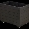 Plus Plantekasse 88x48x66 cm inkl. hjul Grundmalet sort