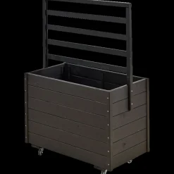 Plus Plantekasse 88x48x66 cm inkl. hjul Grundmalet sort