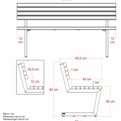 PLUS Relax bænk 150 cm ThermoWood®