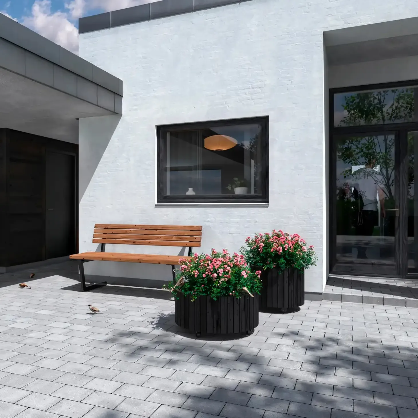 PLUS Relax bænk 150 cm ThermoWood®