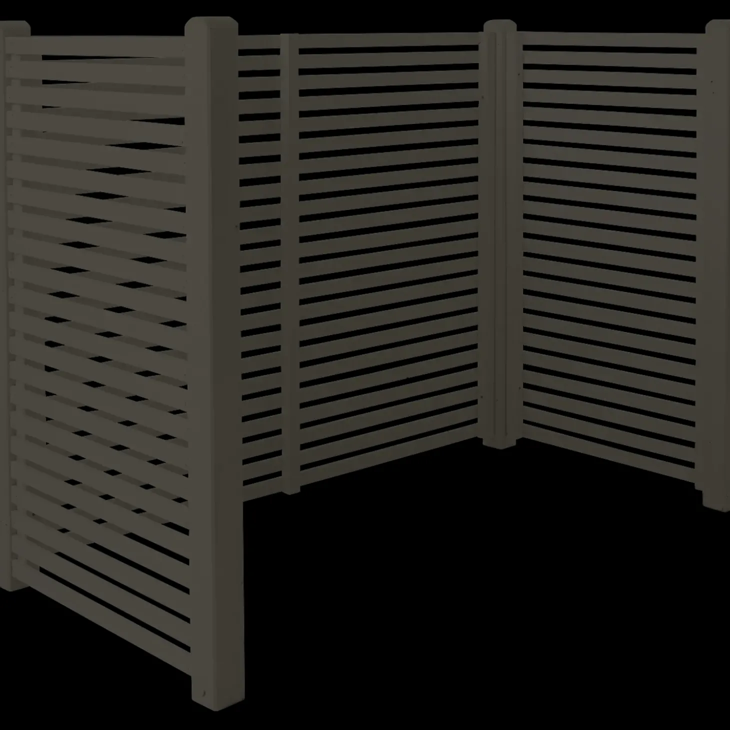 Plus Renovationsskjul Tokyo  Umbragrå  m/træstolper til nedgravning umbragrå