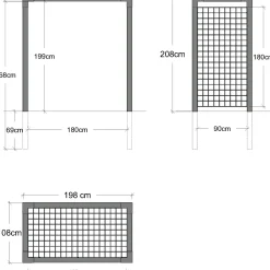 Plus rosenportal med espalier