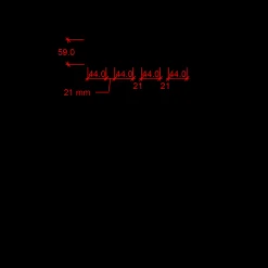 Plus Sendai hegn 180x80 cm hvid