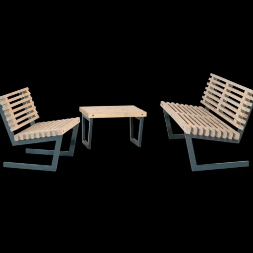 Plus Siesta møbelsæt drivtømmer, 138 cm