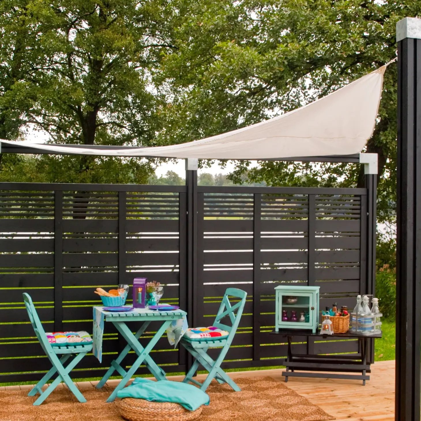 Plus Silence hegn 176x110 cm sort