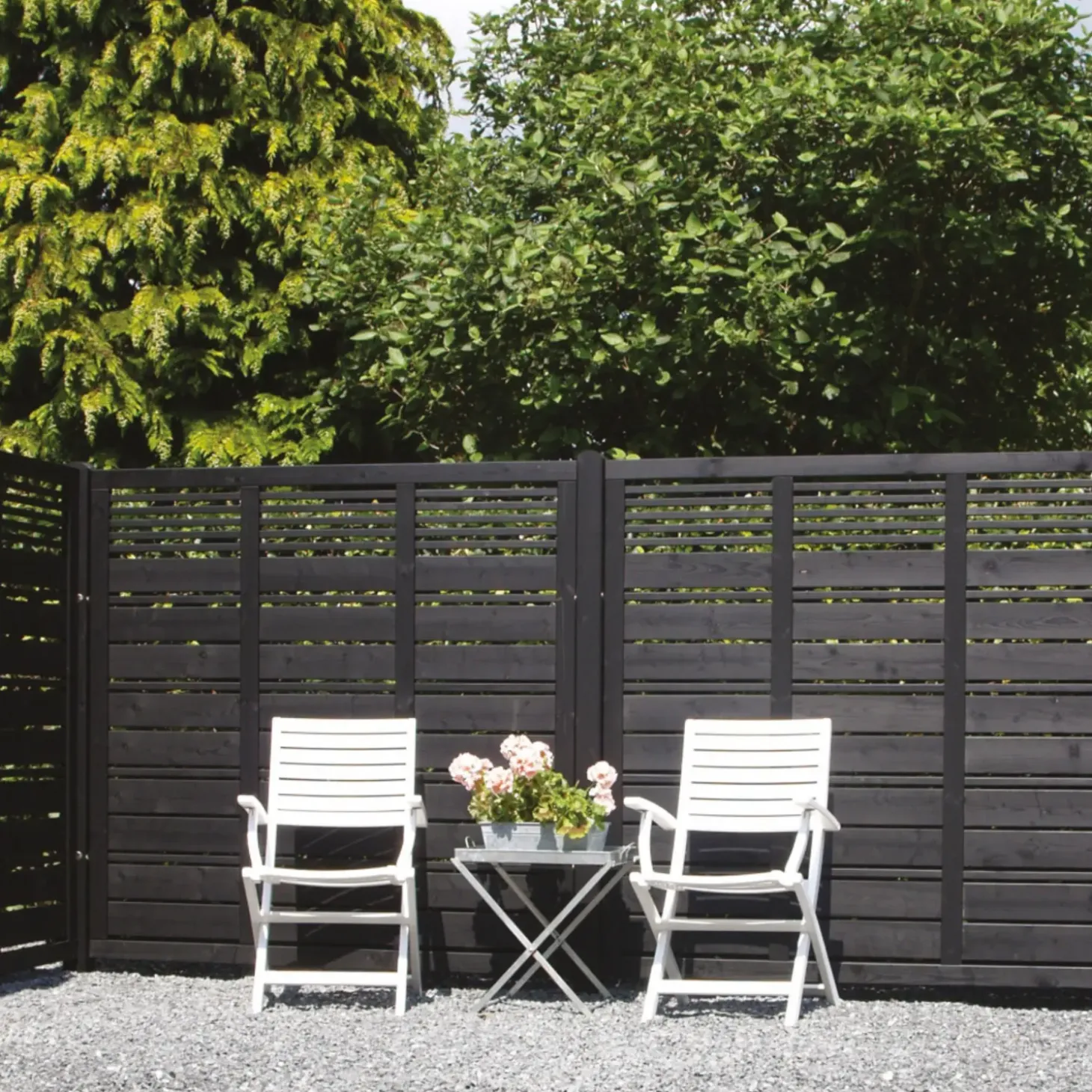 Plus Silence hegn 176x110 cm sort