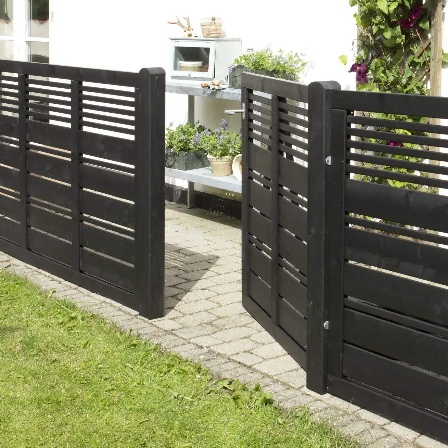 Plus Silence hegn 176x110 cm sort