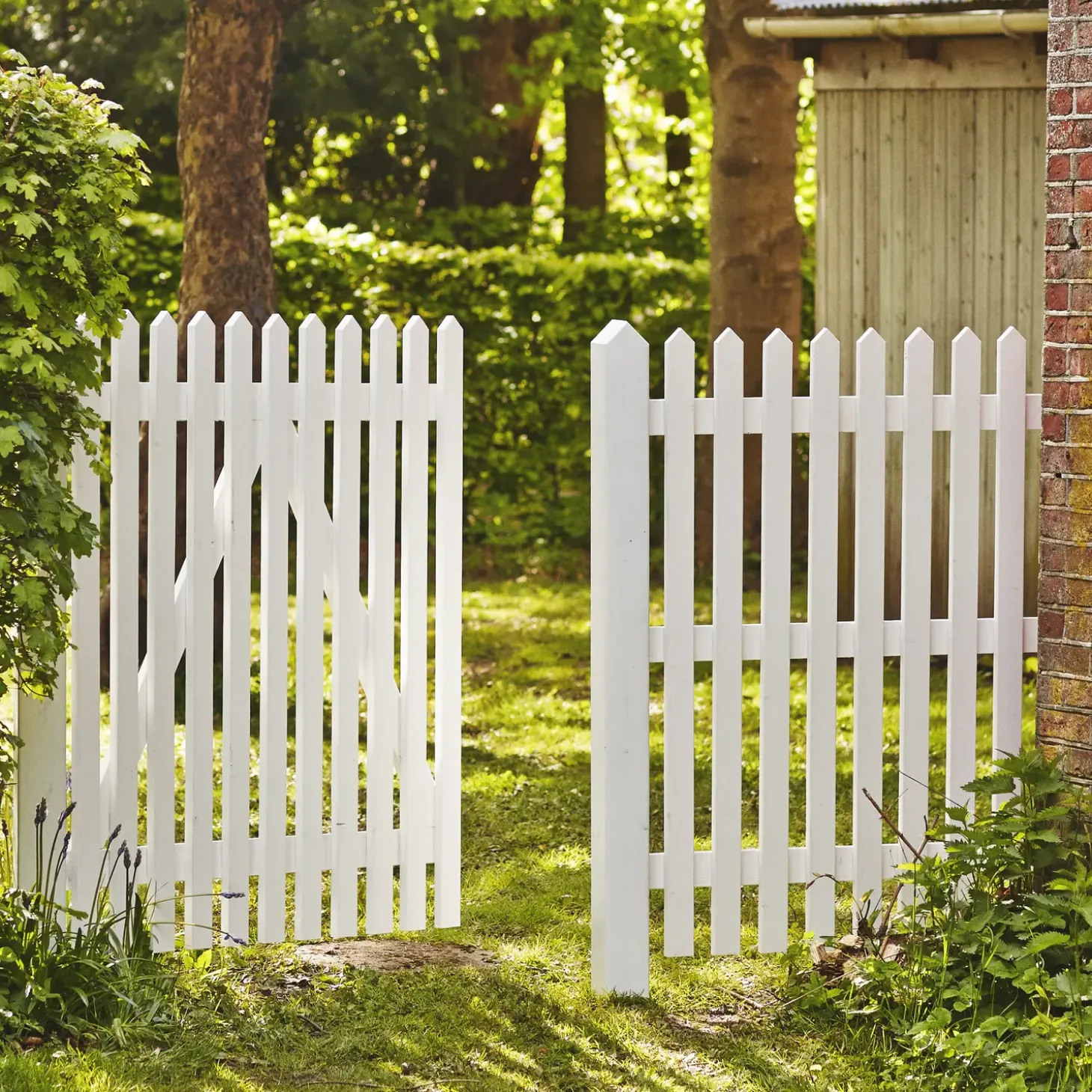 Plus Skagen Lux enkeltlåge inkl. beslag 100x80 cm hvid