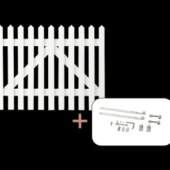 Plus Skagen Lux enkeltlåge inkl. beslag 100x80 cm hvid