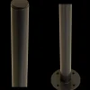 Plus stålstolpe rund m/stolpefod Ø42,4mm x 96 cm sort