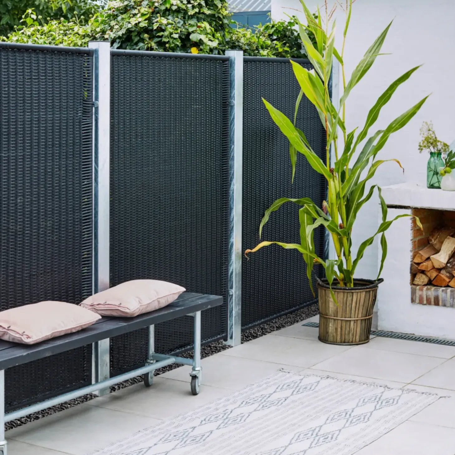 Plus stålstolpe t/ nedstøbning 80x80 mm længde 186 cm galvaniseret