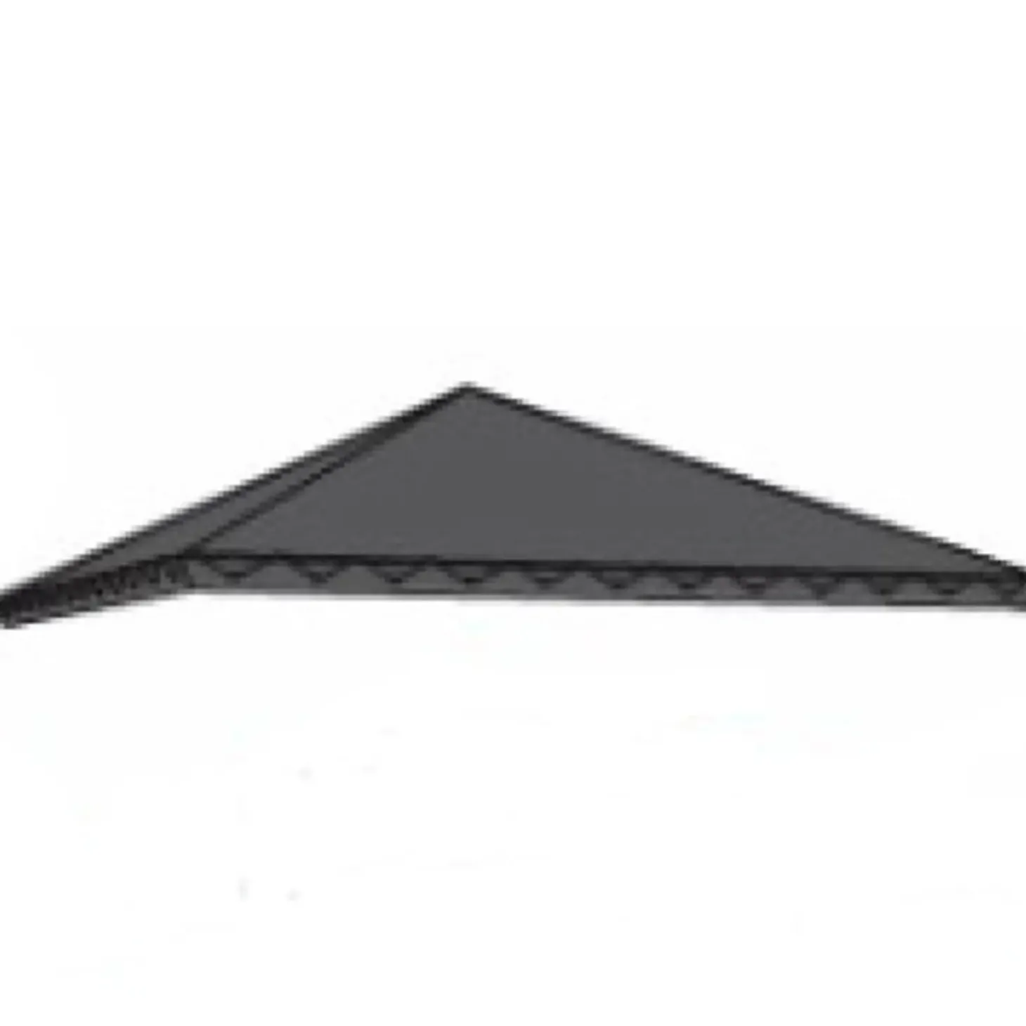 Plus Tagdug - sort polyester 387x387cm