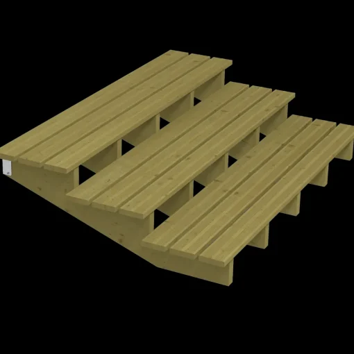 Plus Terrassetrappe 3 trin  19°  180 cm