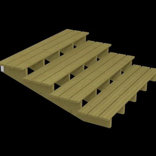 Plus Terrassetrappe 4 trin  19°  180 cm